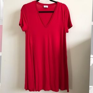 Zara Red T-shirt dress